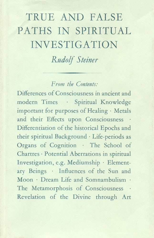 True and False Paths in Spiritual Investigation