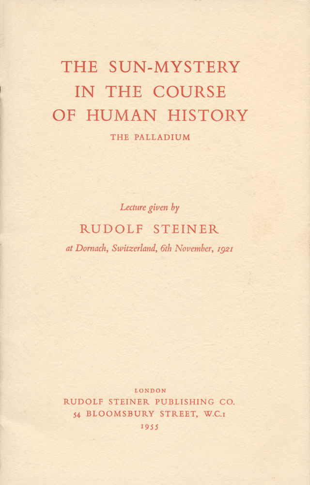 The Sun-Mystery in the Course of Human History